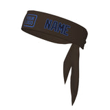 Custom Brown Navy Headband