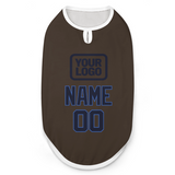 Custom Brown Navy Pet Vest