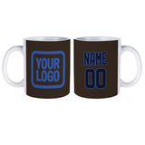 Custom Brown Navy Mug