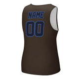 Custom Brown Navy Men's Tank Top