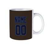 Custom Brown Navy Mug