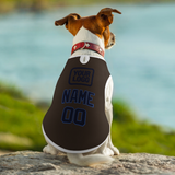 Custom Brown Navy Pet Vest