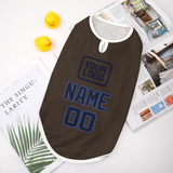 Custom Brown Navy Pet Vest