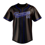 Custom Brown & Sky Blue Colors Design Sports Baseball Jersey