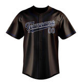 Custom Brown & Blue Colors Design Sports Baseball Jersey