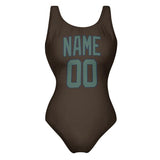 Custom Brown Blue Green Swimsuit