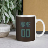 Custom Brown Blue Green Mug