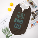 Custom Brown Blue Green Pet Vest