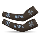 Custom Brown Light Blue Arm Sleeve