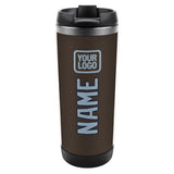 Custom Brown Light Blue Stainless Steel Water Cup