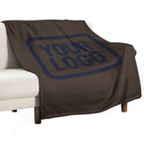 Custom Brown Navy Blanket