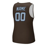 Custom Brown Light Blue Men's Tank Top