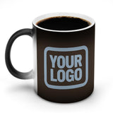 Custom Brown Light Blue Magic Mug