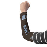 Custom Brown Light Blue Arm Sleeve