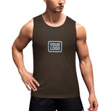 Custom Brown Light Blue Men's Tank Top