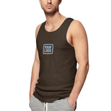 Custom Brown Light Blue Men's Tank Top