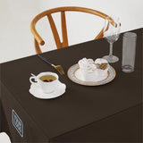 Custom Brown Navy Square Table Cloth