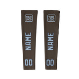 Custom Brown Light Blue Arm Sleeve