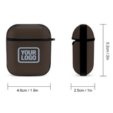 Custom Brown Light Blue AirPods Case