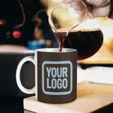 Custom Brown Light Blue Mug