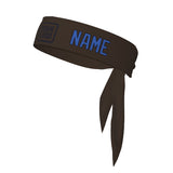 Custom Brown Sky Blue Headband