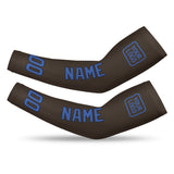 Custom Brown Sky Blue Arm Sleeve