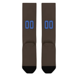 Custom Brown Sky Blue Knee-High Sock