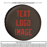 Custom Brown Orange Red Truck Tires