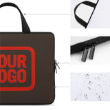 Custom Brown Orange Red Laptop Bag