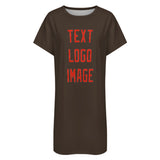Custom Brown Orange Red Nachthemd
