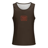 Custom Brown Coral Red Men's Tank Top