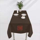 Custom Brown Orange Red Square Table Cloth
