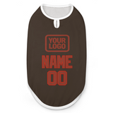 Custom Brown Coral Red Pet Vest