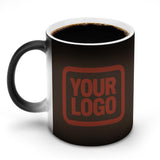 Custom Brown Coral Red Magic Mug