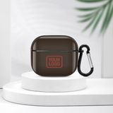 Custom Brown Coral Red AirPods Case (3rd Generation)