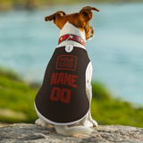 Custom Brown Coral Red Pet Vest
