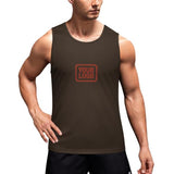 Custom Brown Coral Red Men's Tank Top