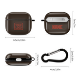 Custom Brown Coral Red AirPods Case (3rd Generation)