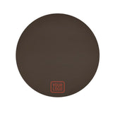 Custom Brown Coral Red Round Table Cloth
