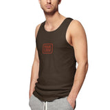 Custom Brown Coral Red Men's Tank Top