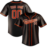 Custom Brown & Orange Red Colors Design Sports Baseball Jersey