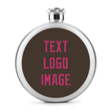 Custom Brown Pink Hip Flask