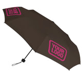 Custom Brown Pink Automatic Umbrella