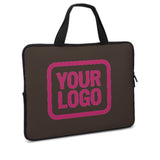 Custom Brown Pink Laptop Bag