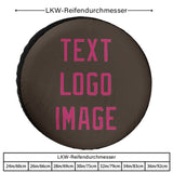 Custom Brown Pink Truck Tires