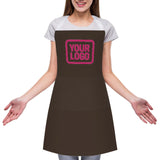 Custom Brown Pink Apron