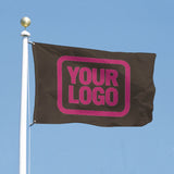 Custom Brown Pink Flag