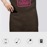 Custom Brown Pink Apron