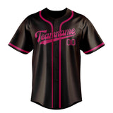 Custom Brown & Pink Colors Design Sports Baseball Jersey