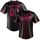 Custom Brown & Pink Colors Design Sports Baseball Jersey